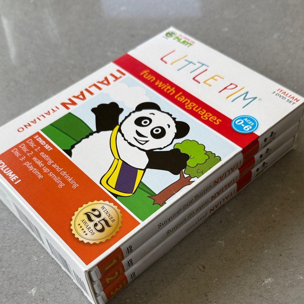 Little Pim Italian DVD set